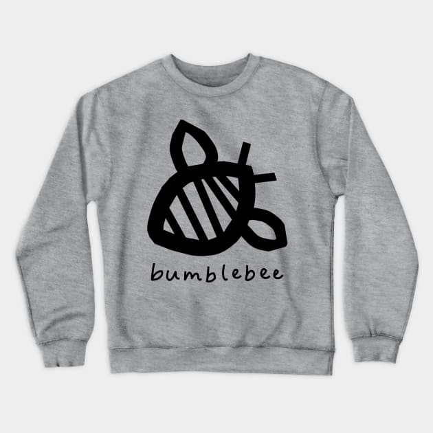 Chunky Line Bumblebee Crewneck Sweatshirt by ellenhenryart